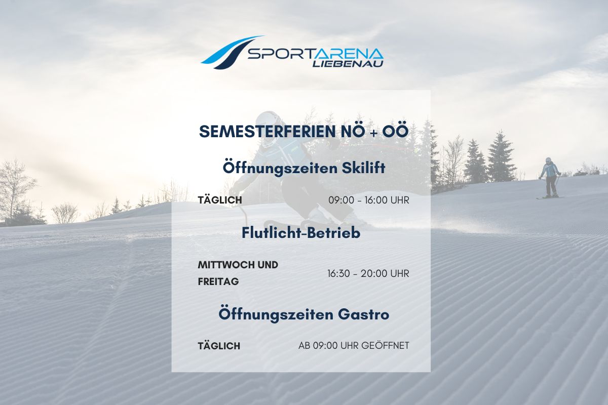 Sonderöffnungszeiten in den Semesterferien NÖ + OÖ